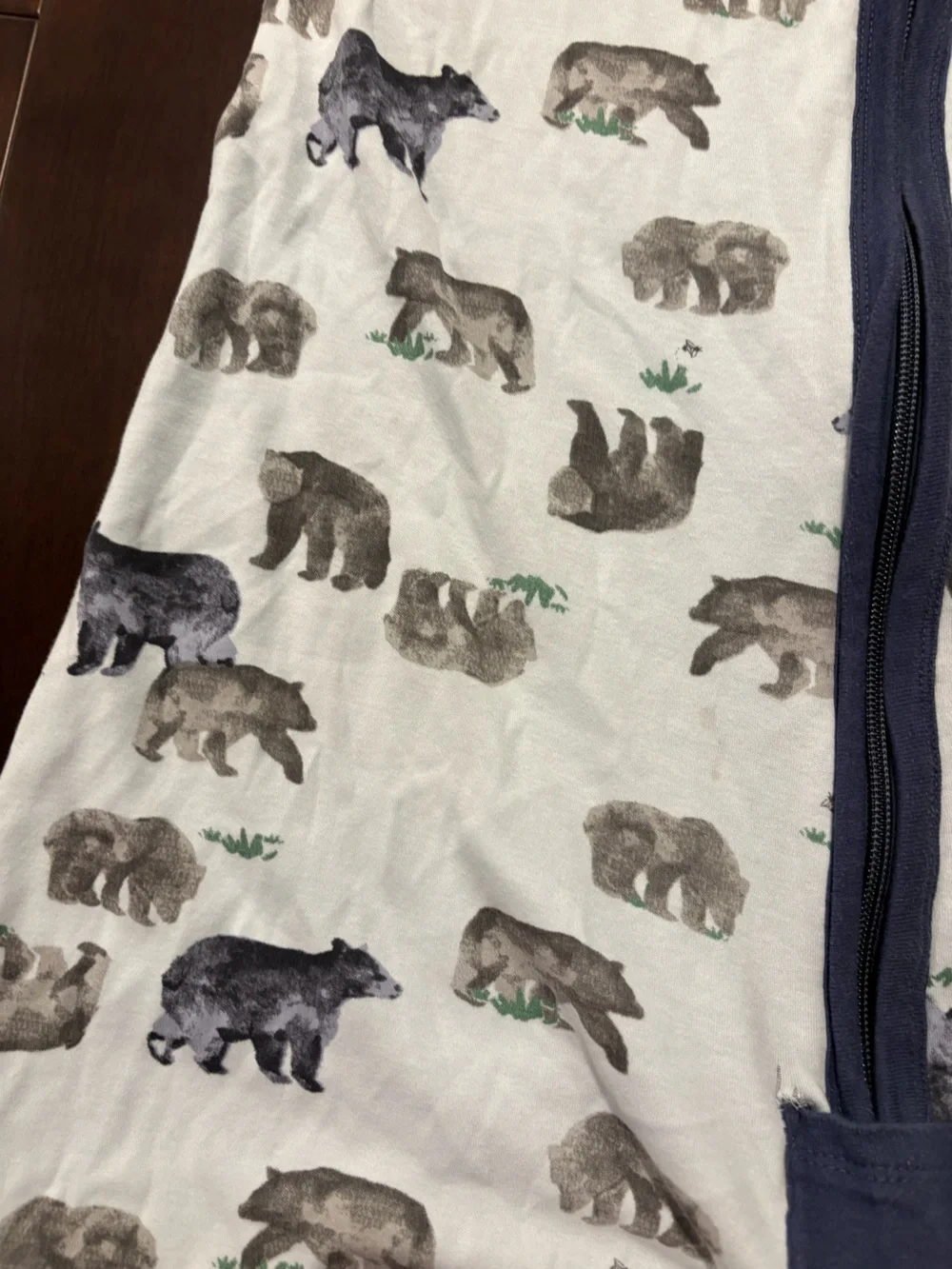 Burt’s bees beekeeper baby sleep sack medium 6-12 months bear print